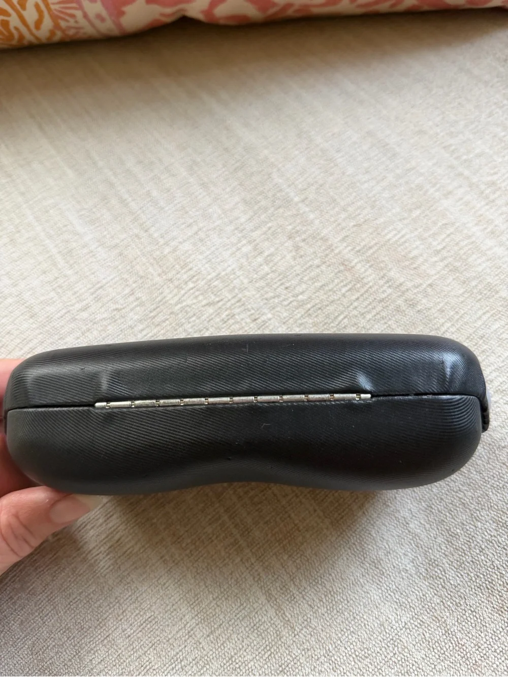 CHANEL Hard Clamshell Black Sunglass Case.
